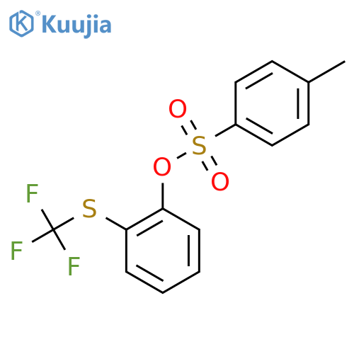 2-[(Trifluoromethyl)sulfanyl]phenyl 4-methylbenzene-1-sulfonate structure