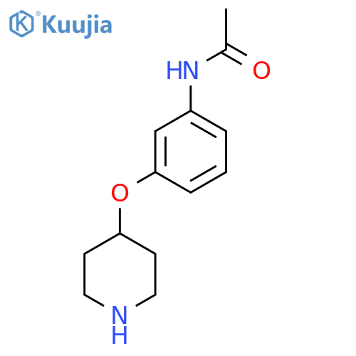 N-[3-(Piperidin-4-yloxy)phenyl]acetamide structure
