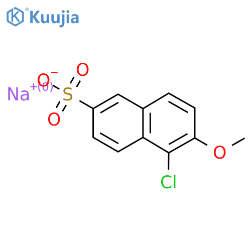 Sodium 5-chloro-6-methoxynaphthalene-2-sulfonate structure