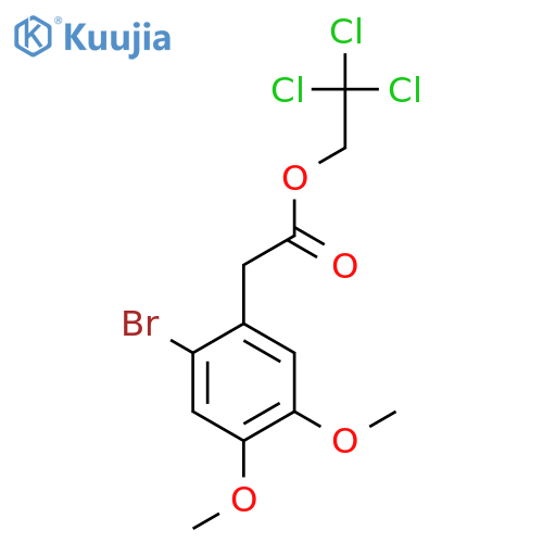 2,2,2-Trichloroethyl 2-(2-bromo-4,5-dimethoxyphenyl)acetate structure