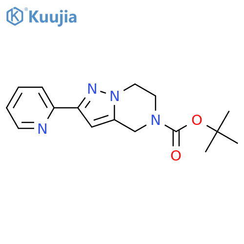 tert-Butyl 2-(pyridin-2-yl)-6,7-dihydropyrazolo[1,5-a]pyrazine-5(4H)-carboxylate structure