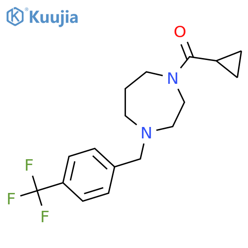 1-cyclopropanecarbonyl-4-{[4-(trifluoromethyl)phenyl]methyl}-1,4-diazepane structure