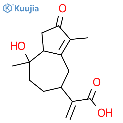 10-Hydroxy-3-oxo-4,11(13)-guaiadien-12-oic acid; (1α,10β)-form structure