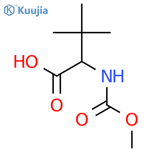 (S)-2-(Methoxycarbonylamino)-3,3-dimethylbutanoic acid structure