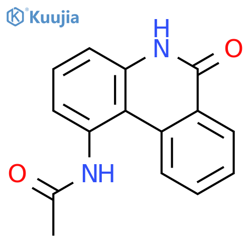 Acetamide,N-(5,6-dihydro-6-oxo-1-phenanthridinyl)- structure