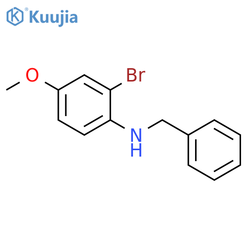 N-Benzyl-2-bromo-4-(trifluoromethoxy)aniline structure