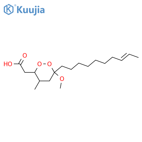 6-(6,8-Decadienyl)-6-methoxy-4-methyl-1,2-dioxane-3-acetic acid; (3S,4S,6R,6'E,8'E)-form, 6',7'-Dihydro structure