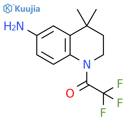 1-(6-amino-4,4-dimethyl-3,4-dihydroquinolin-1(2H)-yl)-2,2,2-trifluoroethanone structure