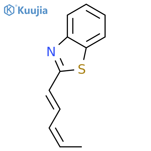 Benzothiazole,2-(1,3-pentadien-1-yl)- structure