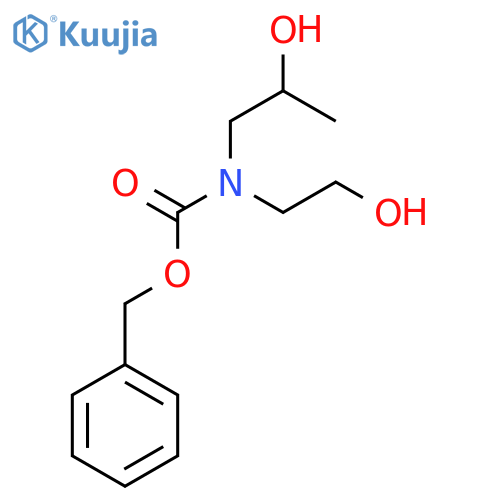 benzyl N-(2-hydroxyethyl)-N-(2-hydroxypropyl)carbamate structure