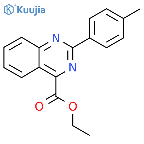 Ethyl 2-(p-tolyl)quinazoline-4-carboxylate structure
