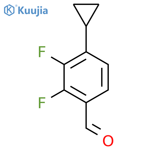 4-Cyclopropyl-2,3-difluorobenzaldehyde structure