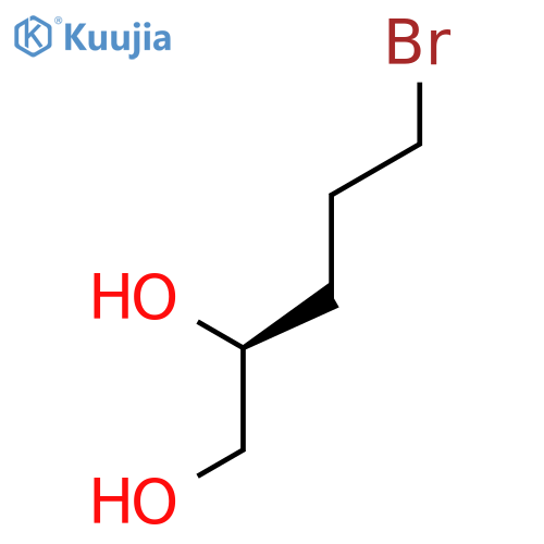 1,2-Pentanediol, 5-bromo-, (2S)- structure