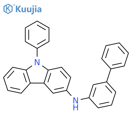 9H-Carbazol-3-amine, N-[1,1'-biphenyl]-3-yl-9-phenyl- structure