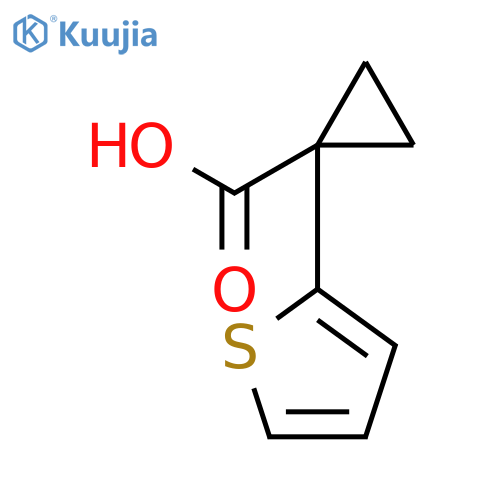 1-(2-thienyl)cyclopropanecarboxylic acid structure