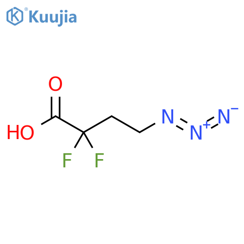 4-azido-2,2-difluorobutanoic acid structure