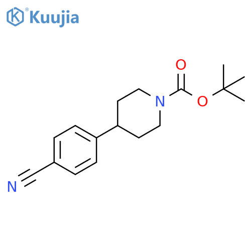 tert-Butyl 4-(4-cyanocyclohexyl)piperidine-1-carboxylate structure