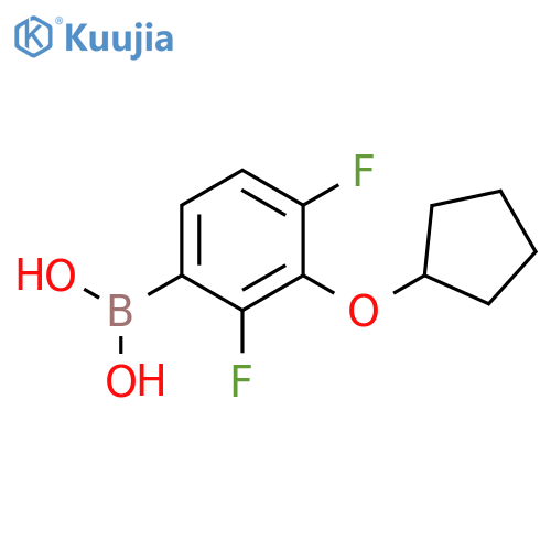 3-(Cyclopentyloxy)-2,4-difluorophenylboronic acid structure
