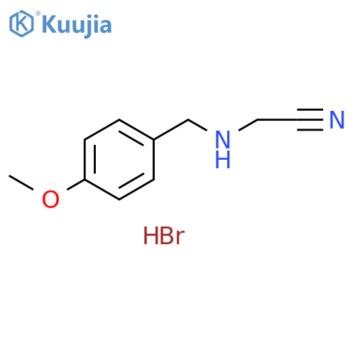 2-{(4-Methoxyphenyl)methylamino}acetonitrile Hydrobromide structure