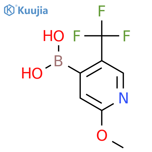 2-Methoxy-5-(trifluoromethyl)pyridine-4-boronic acid structure
