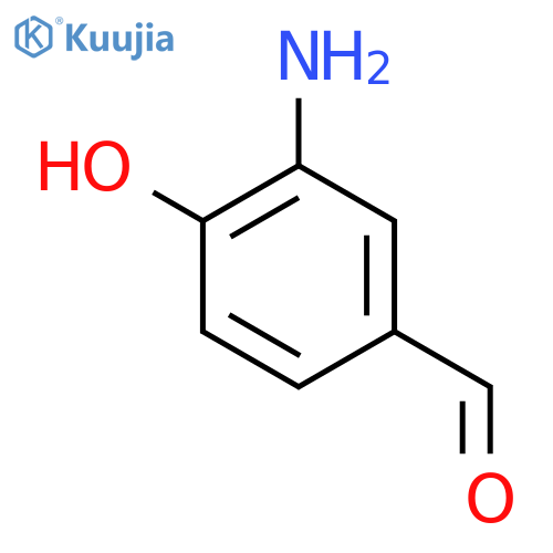 Benzaldehyde, 3-aMino-4-hydroxy- structure