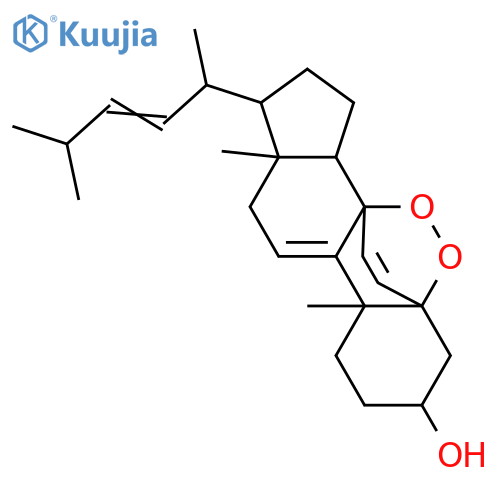 5,8-Epidioxy-26,27-dinorergosta-6,9(11),22-trien-3-ol; (3β,5α,8α,22E)-form structure