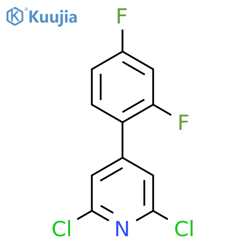 2,6-Dichloro-4-(2,4-difluorophenyl)pyridine structure
