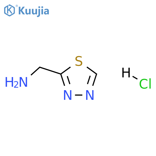 1,3,4-thiadiazol-2-ylmethanamine hydrochloride structure