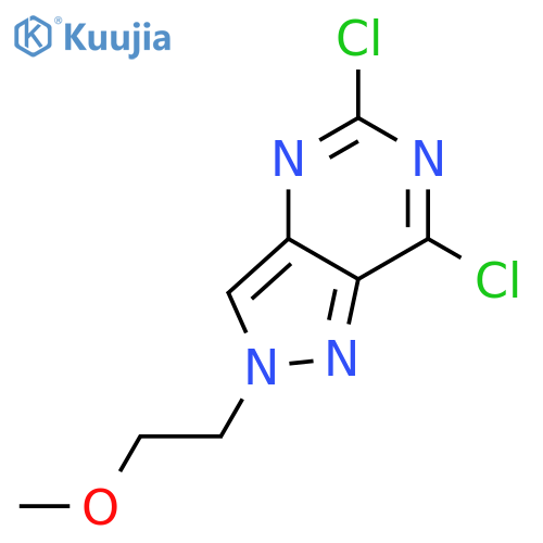 5,7-Dichloro-2-(2-methoxyethyl)-2H-pyrazolo[4,3-d]pyrimidine structure