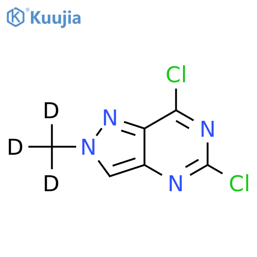 5,7-dichloro-2-(trideuteriomethyl)pyrazolo[4,3-d]pyrimidine structure