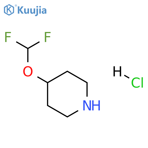 4-(Difluoromethoxy)piperidine hydrochloride structure
