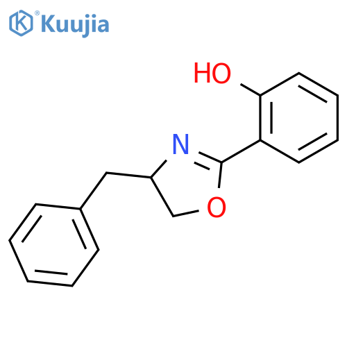 Phenol, 2-[(4S)-4,5-dihydro-4-(phenylmethyl)-2-oxazolyl]- structure