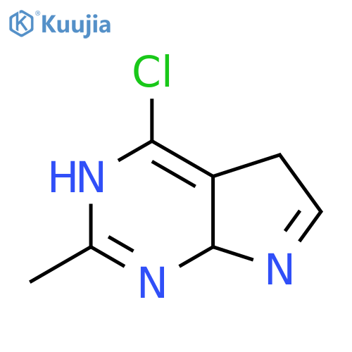 4-Chloro-2-methyl-5,7a-dihydro-1H-pyrrolo[2,3-d]pyrimidine structure