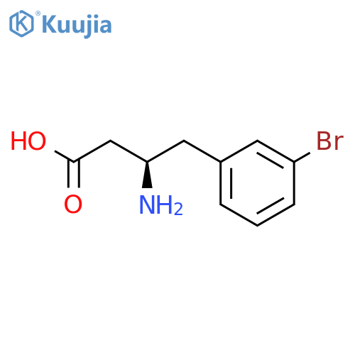 (R)-3-Amino-4-(3-bromophenyl)butanoic acid hydrochloride structure