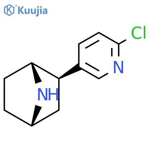 7-Azabicyclo[2.2.1]heptane, 2-(6-chloro-3-pyridinyl)-, labeled with tritium, (1R,2R,4S)- structure
