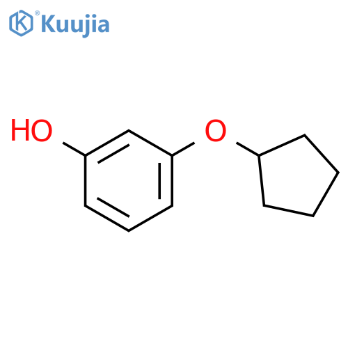 Phenol, 3-(cyclopentyloxy)- structure