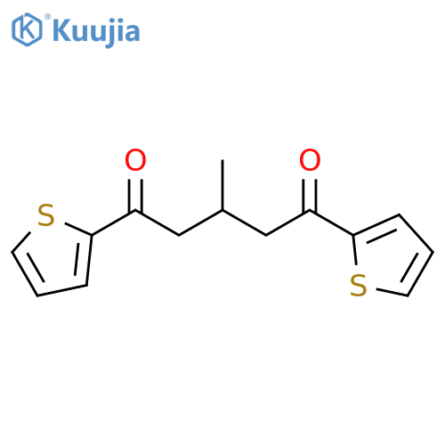 3-methyl-1,5-bis(thiophen-2-yl)pentane-1,5-dione structure