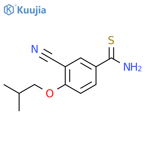 3-Cyano-4-isobutyloxythiobenzamide structure
