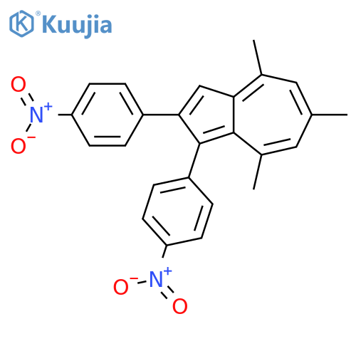 Azulene, 4,6,8-trimethyl-1,2-bis(4-nitrophenyl)- structure