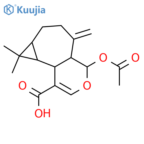 2,3-Epoxy-2,3-seco-3,10(14)-aromadendradiene-2,15-diol; 2α-form, 15-Carboxylic acid, 2-Ac structure
