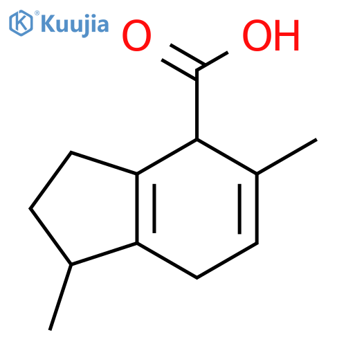 1H-Indene-4-carboxylic acid, 2,3,4,7-tetrahydro-1,5-dimethyl- structure