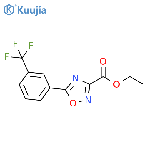Ethyl 5-(3-(trifluoromethyl)phenyl)-1,2,4oxadiazole-3-carboxylate structure
