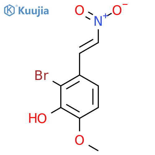 2-bromo-6-methoxy-3-(2-nitroethenyl)phenol structure