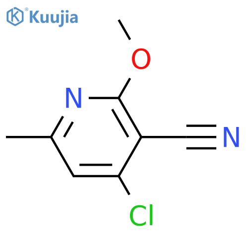 4-chloro-2-methoxy-6-methylpyridine-3-carbonitrile structure