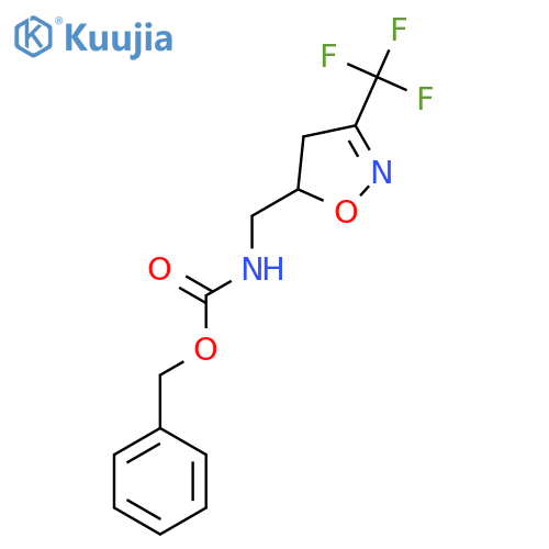 benzyl N-{3-(trifluoromethyl)-4,5-dihydro-1,2-oxazol-5-ylmethyl}carbamate structure