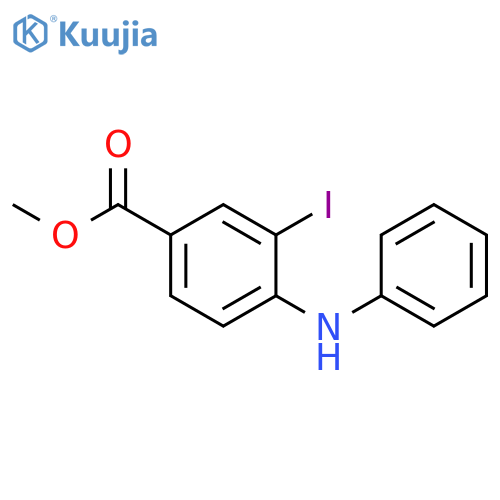 Methyl 3-iodo-4-(phenylamino)benzoate structure