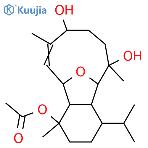 6,13-Epoxy-7-eunicellene-4,9,12-triol; (4β,6α,7Z,9β,12β,13α)-form, 4-Ac structure