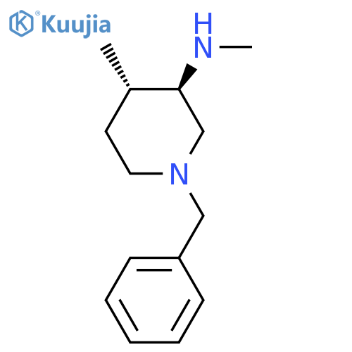 (3R,4S)-1-benzyl-N,4-dimethylpiperidin-3-amine structure