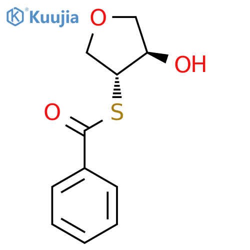 {[(3R,4R)-4-Hydroxyoxolan-3-yl]sulfanyl}(phenyl)methanone structure