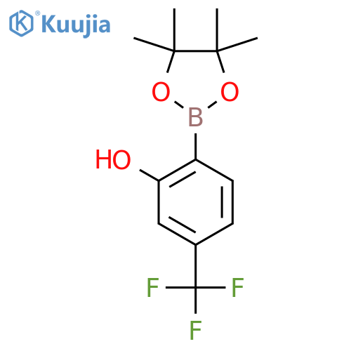 2-(4,4,5,5-Tetramethyl-1,3,2-dioxaborolan-2-YL)-5-(trifluoromethyl)phenol structure